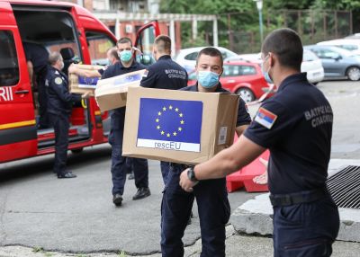 First Ever Delivery of the New EU RescEU Stockpile of Medical Equipment to Serbia: 10,000 High Quality Masks 